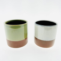 Twice pot dusty green